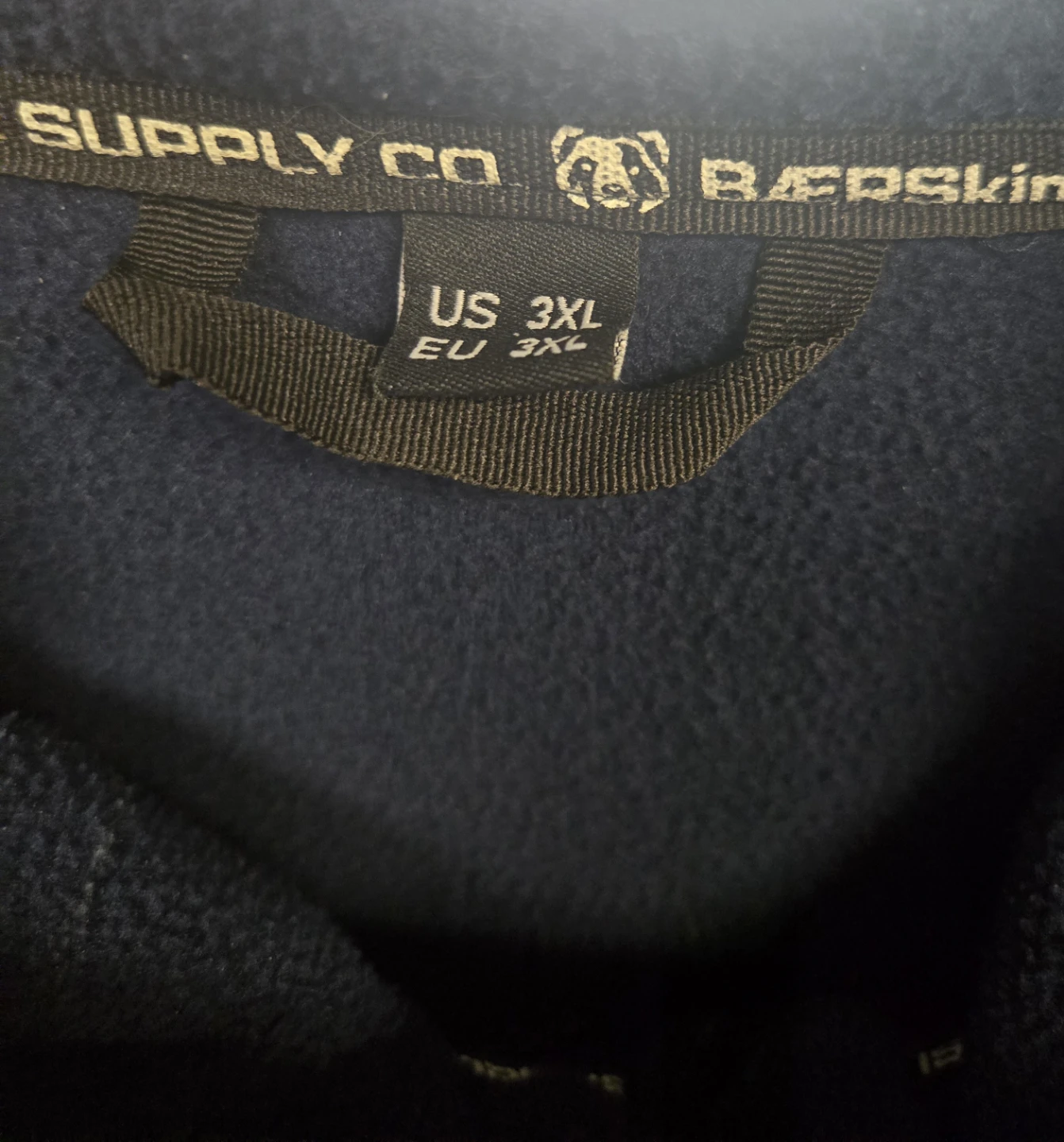 Baerskin Men's Fleece Full Zipper Hoodie 4.0.  Navy Blue 3XL. - photo 4