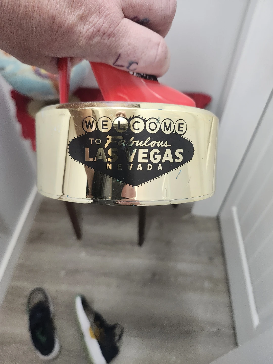 The Famous and Rare Golden Nugget Fishnet Stocking cup &  Bank - photo 3