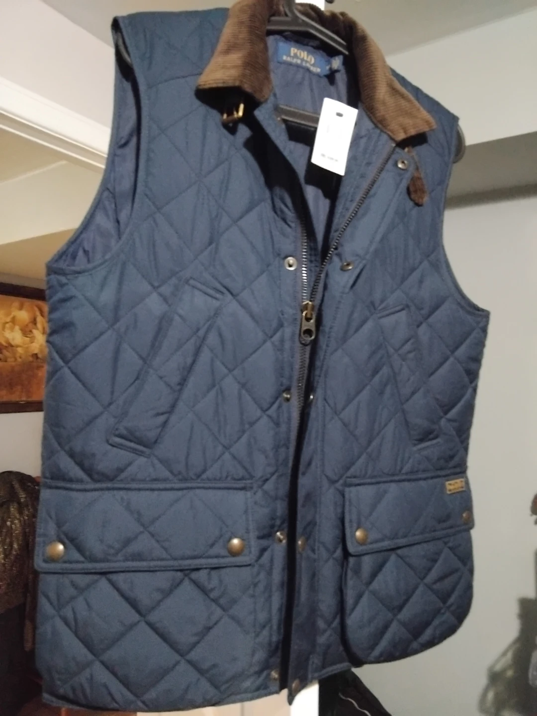 Polo Ralph Lauren Quilted Vest - Size S - Navy
