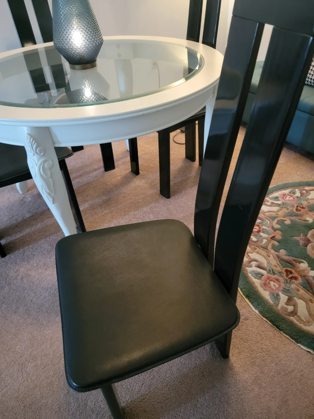 Round Dining Table Set with 4 Chairs - photo 3