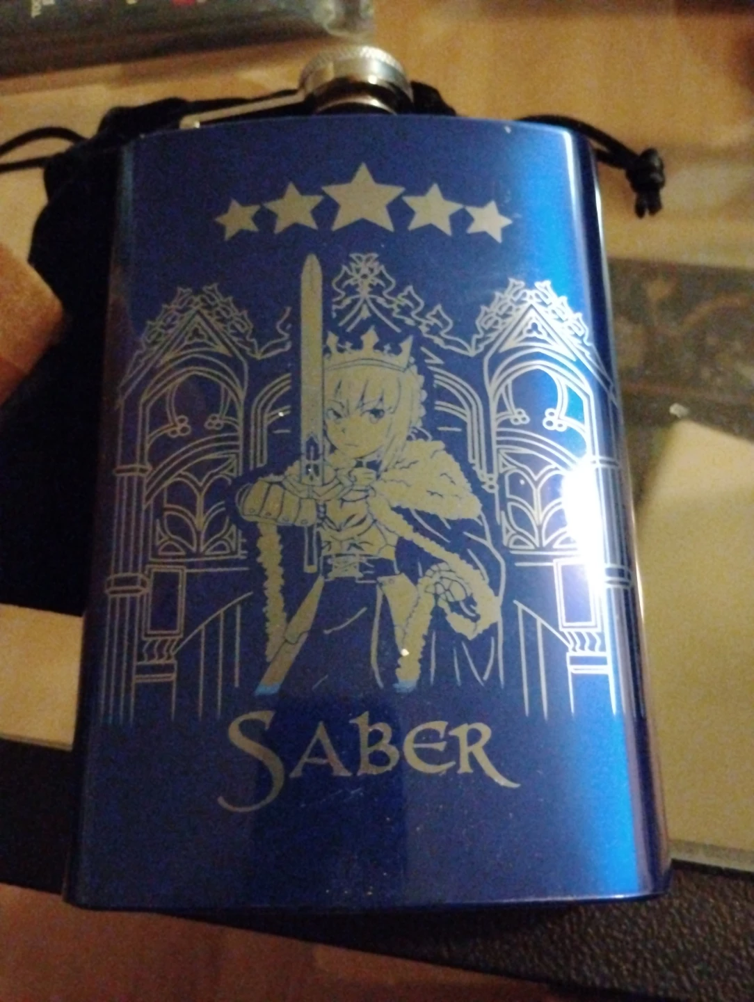 Blue Fate Saber Flask