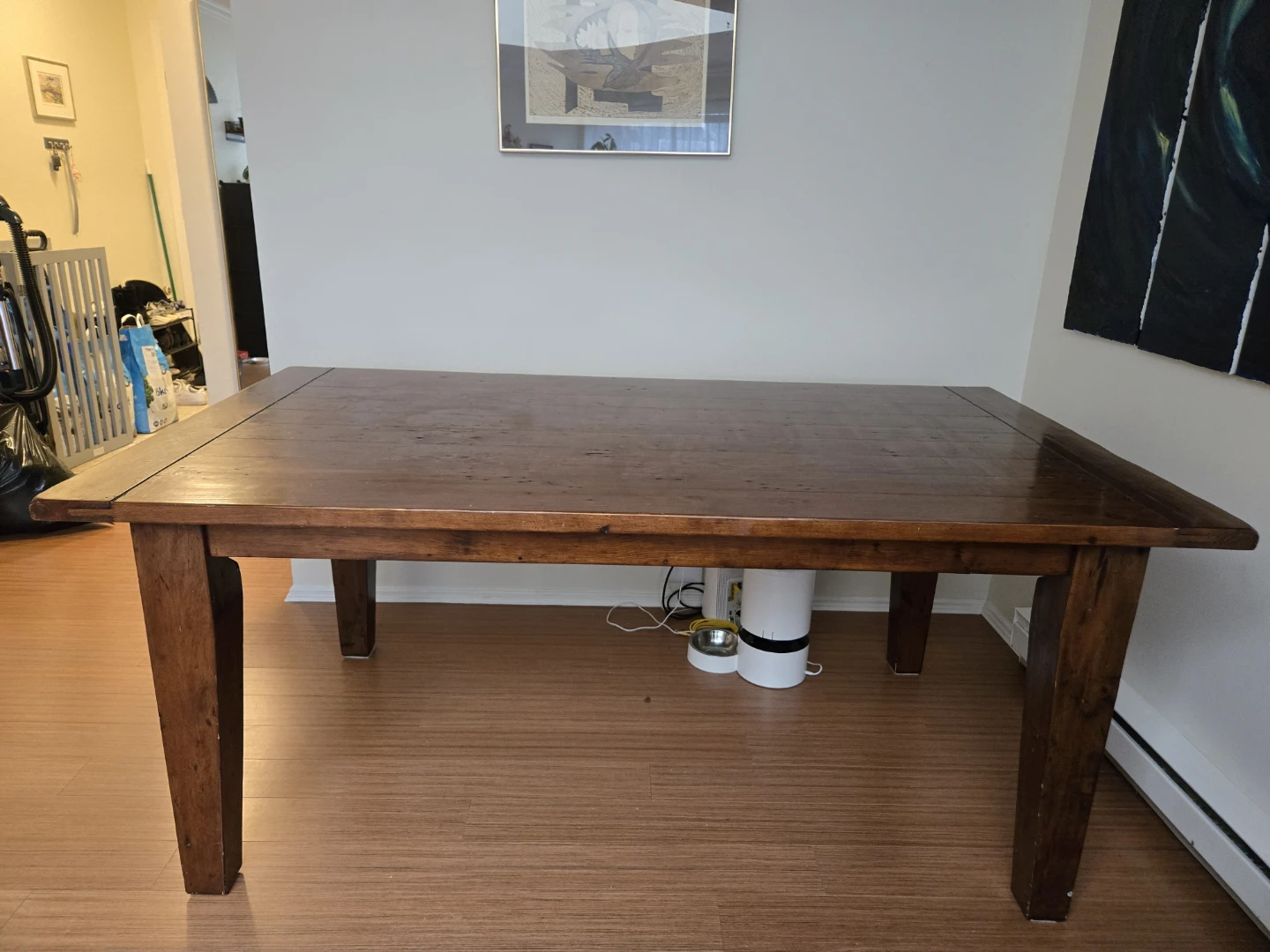 Solid Maple Wood Dining Room Table (70.75 x 31.25 x 30.5 inches)