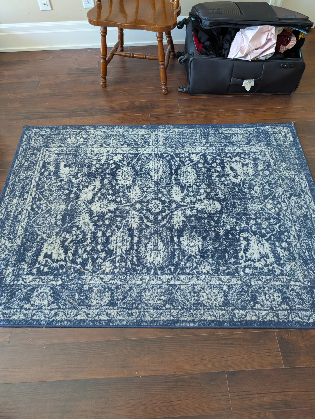 Blue and White Area Rug - photo 2