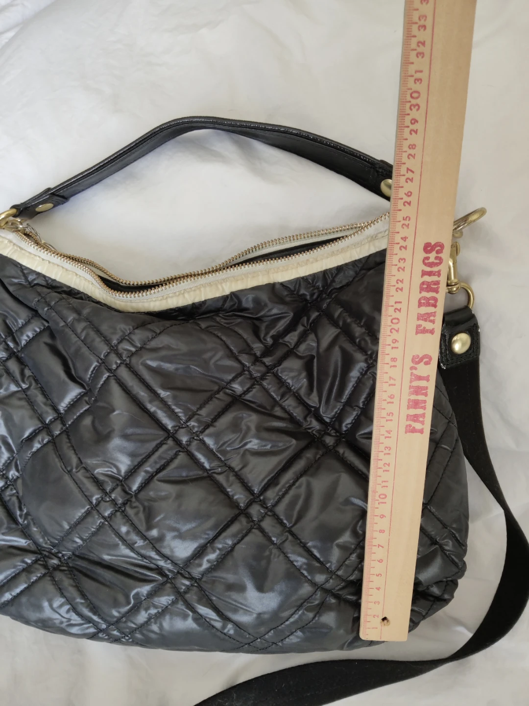 Coach Quilted Nylon Hobo Bag - Black - photo 2