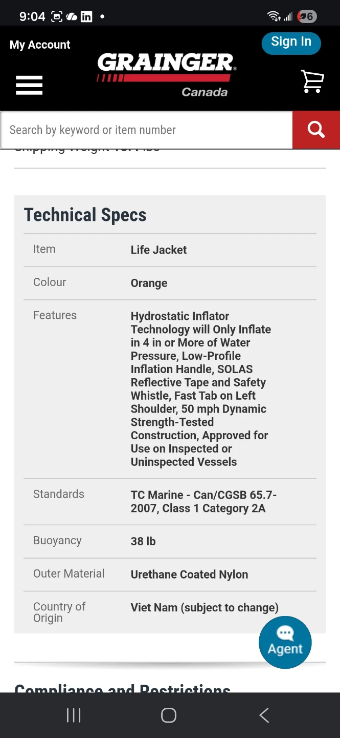 Mustang Survival Automatic Inflatable Life Jacket MD3157 - photo 3