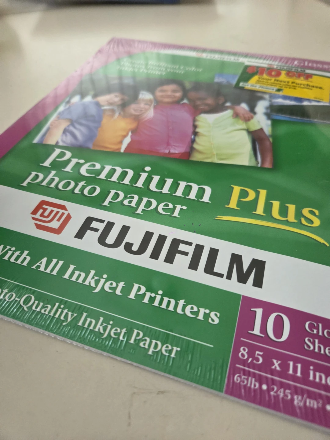 Fujifilm Premium Plus Photo Paper - 10 Glossy 8.5x11 Inch Sheets - photo 3