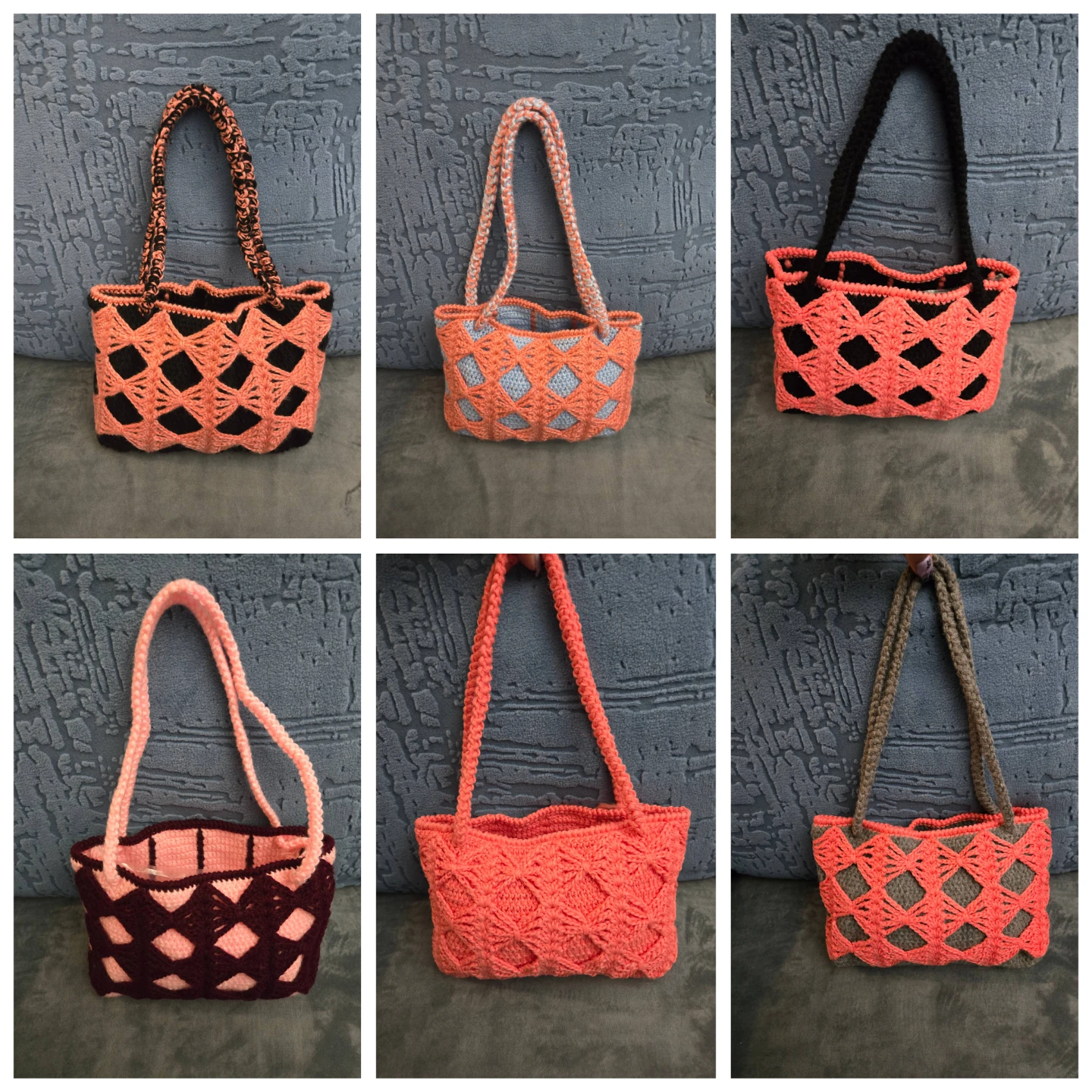 Crocheted purse