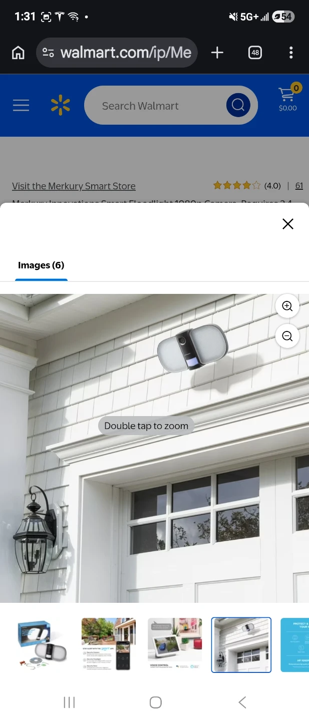Merkury Smart Wi-Fi Floodlight Security Camera - photo 3