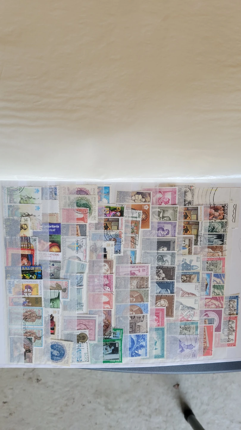 Collection of various postage stamps