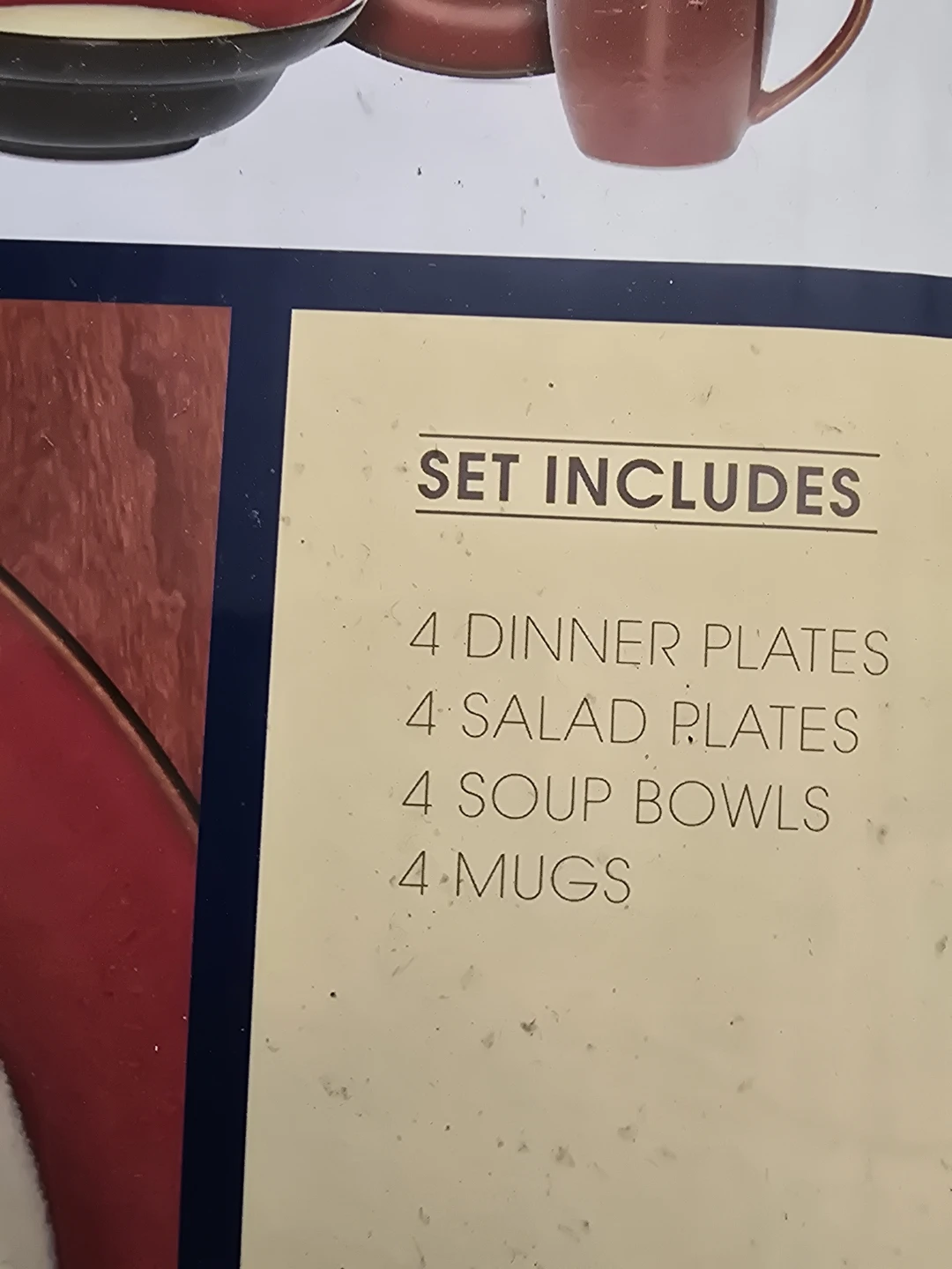 Gourmet Basics by Mikasa Ava Red 16-Piece Dinnerware Set - photo 2