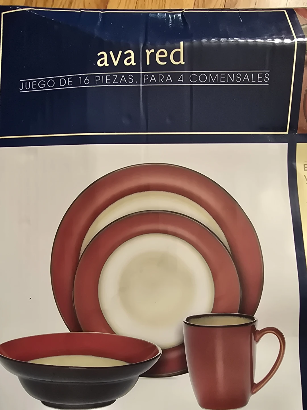 Gourmet Basics by Mikasa Ava Red 16-Piece Dinnerware Set - photo 4