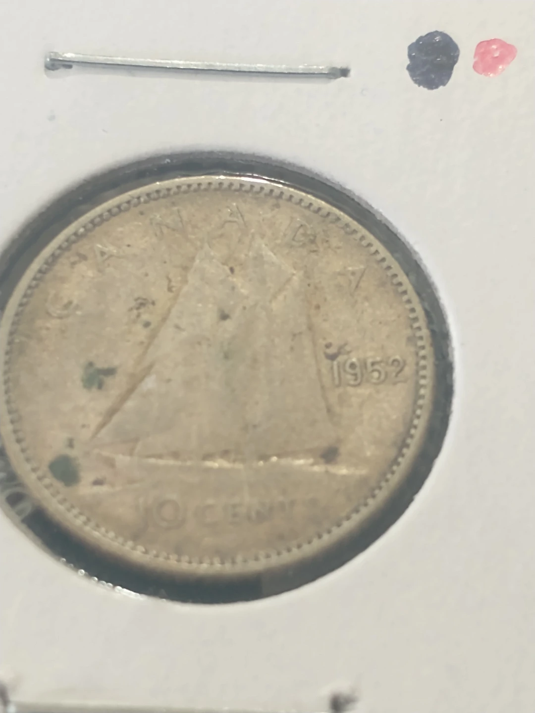 Canada silver dimes, lot 1:  1943, 1946, 1949, 1952 - photo 5