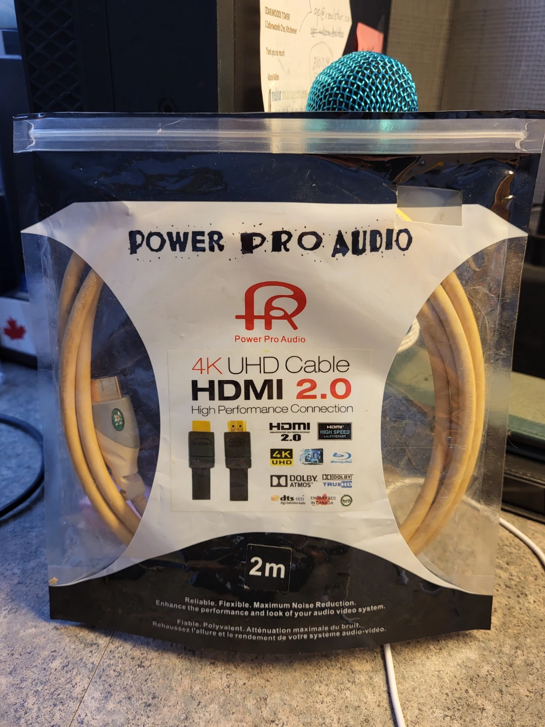 Power Pro Audio 2m 4K UHD HDMI 2.0 Cable