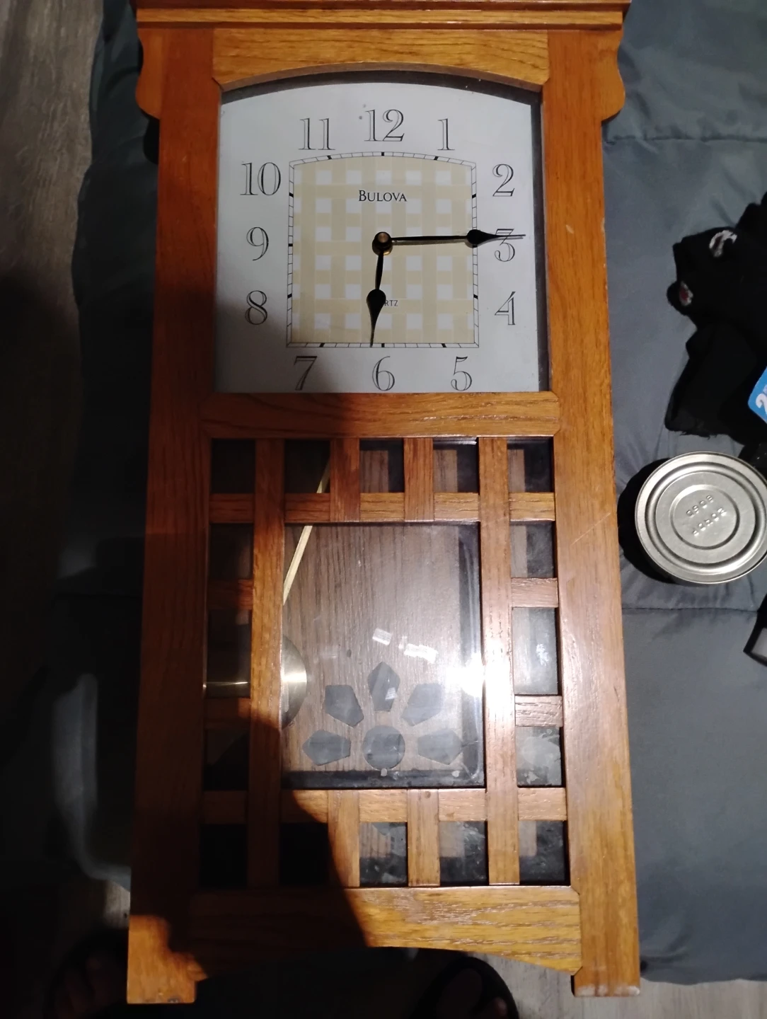 Bulova Wood Pendulum Wall Clock - photo 2