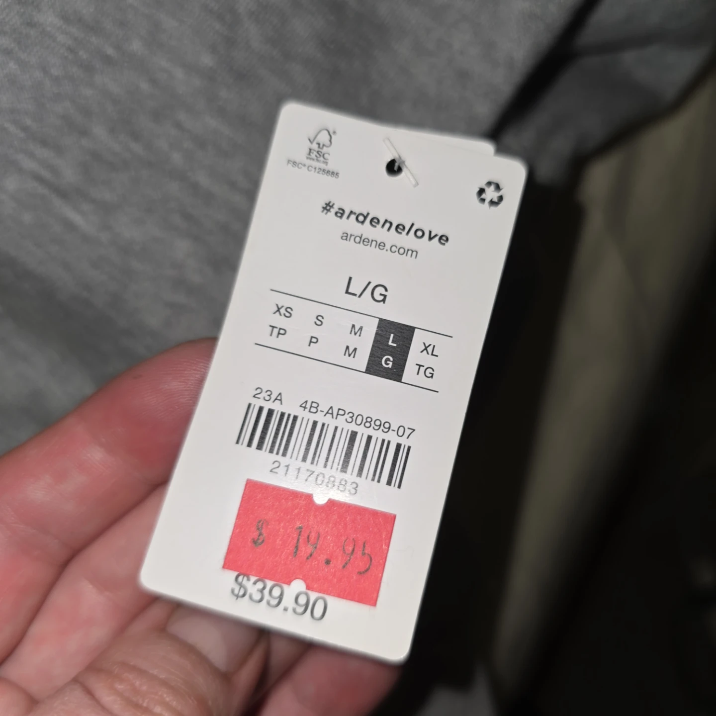 Ardene Grey Hoodie with NYC Detail - Size L - photo 2