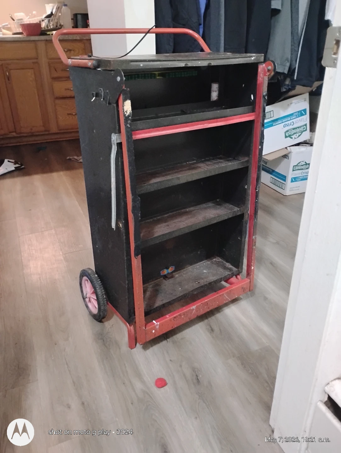 Rolling Tool Cart with Shelves