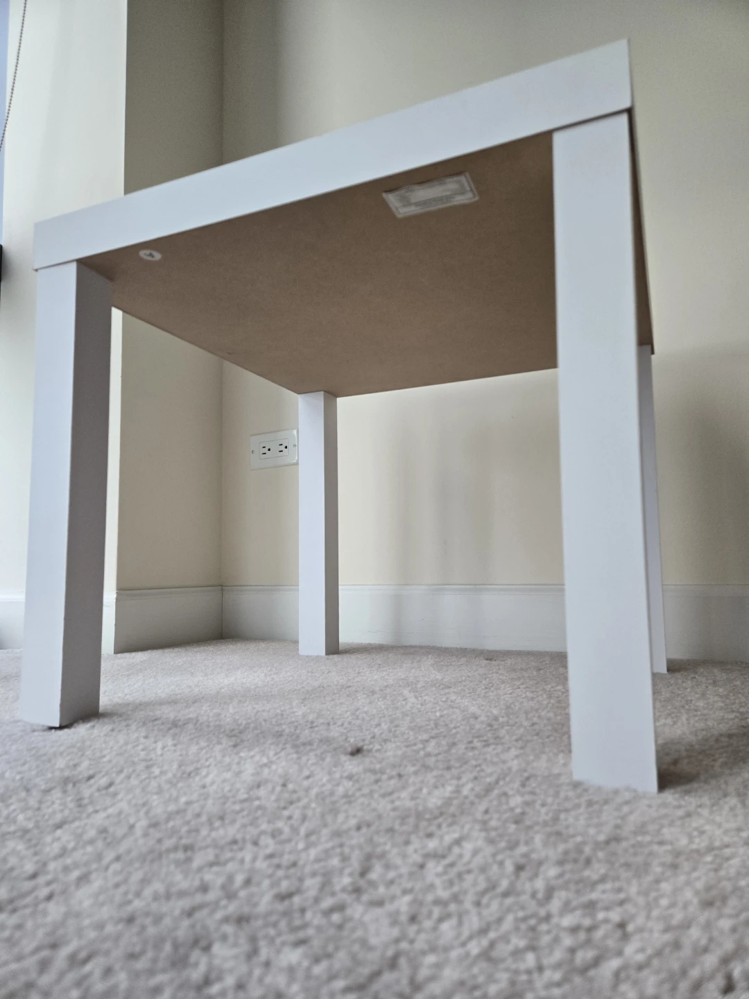 White Square Side Table - photo 2