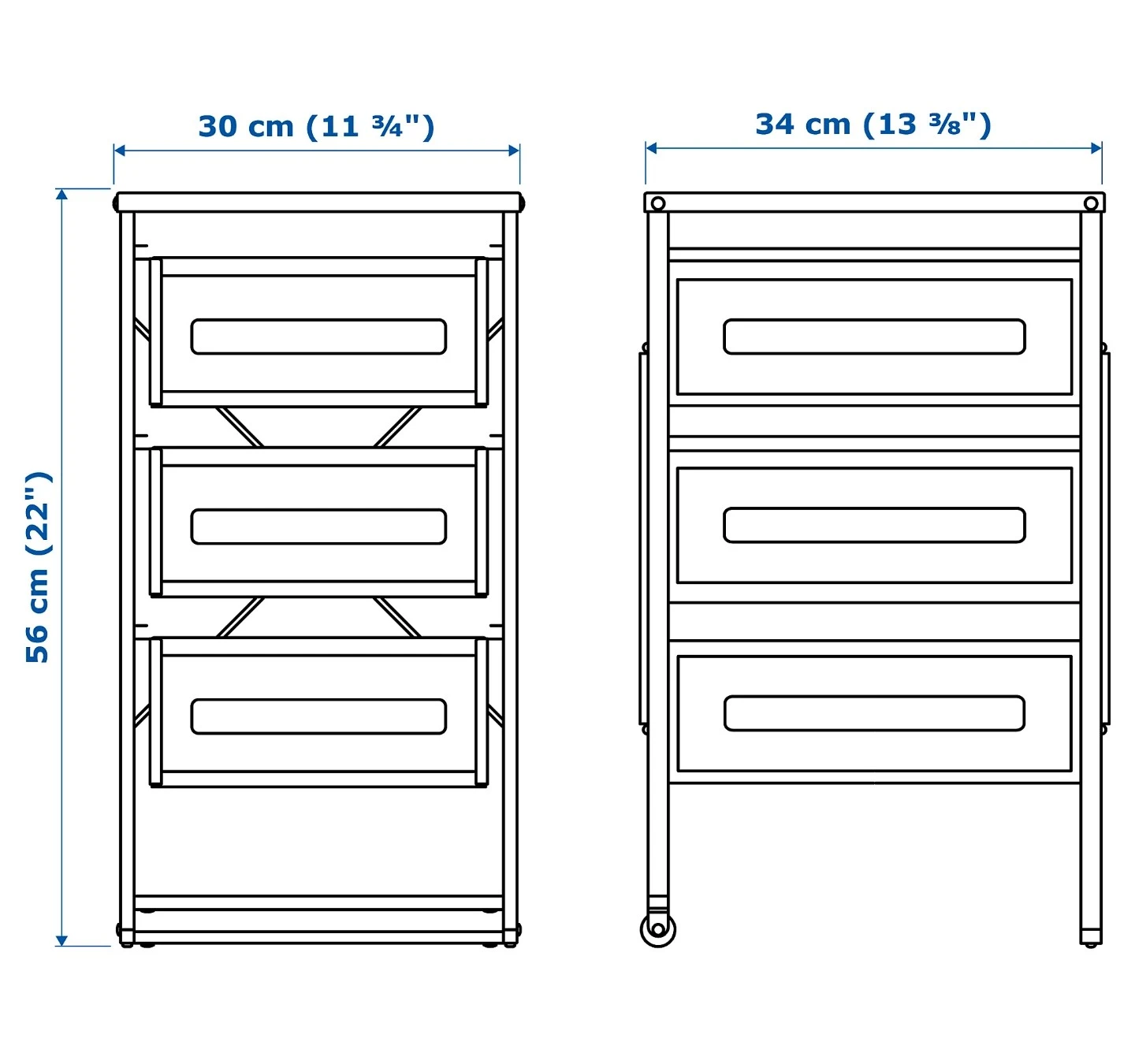 IKEA LENNART Drawer Unit - White - photo 5