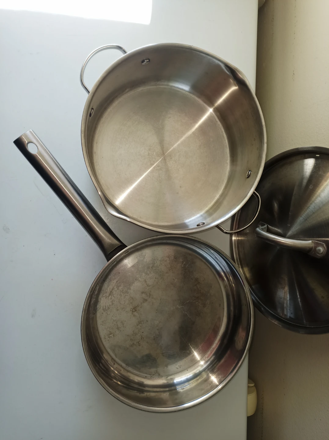 Stainless Steel Pot+Pan+Lid - photo 2