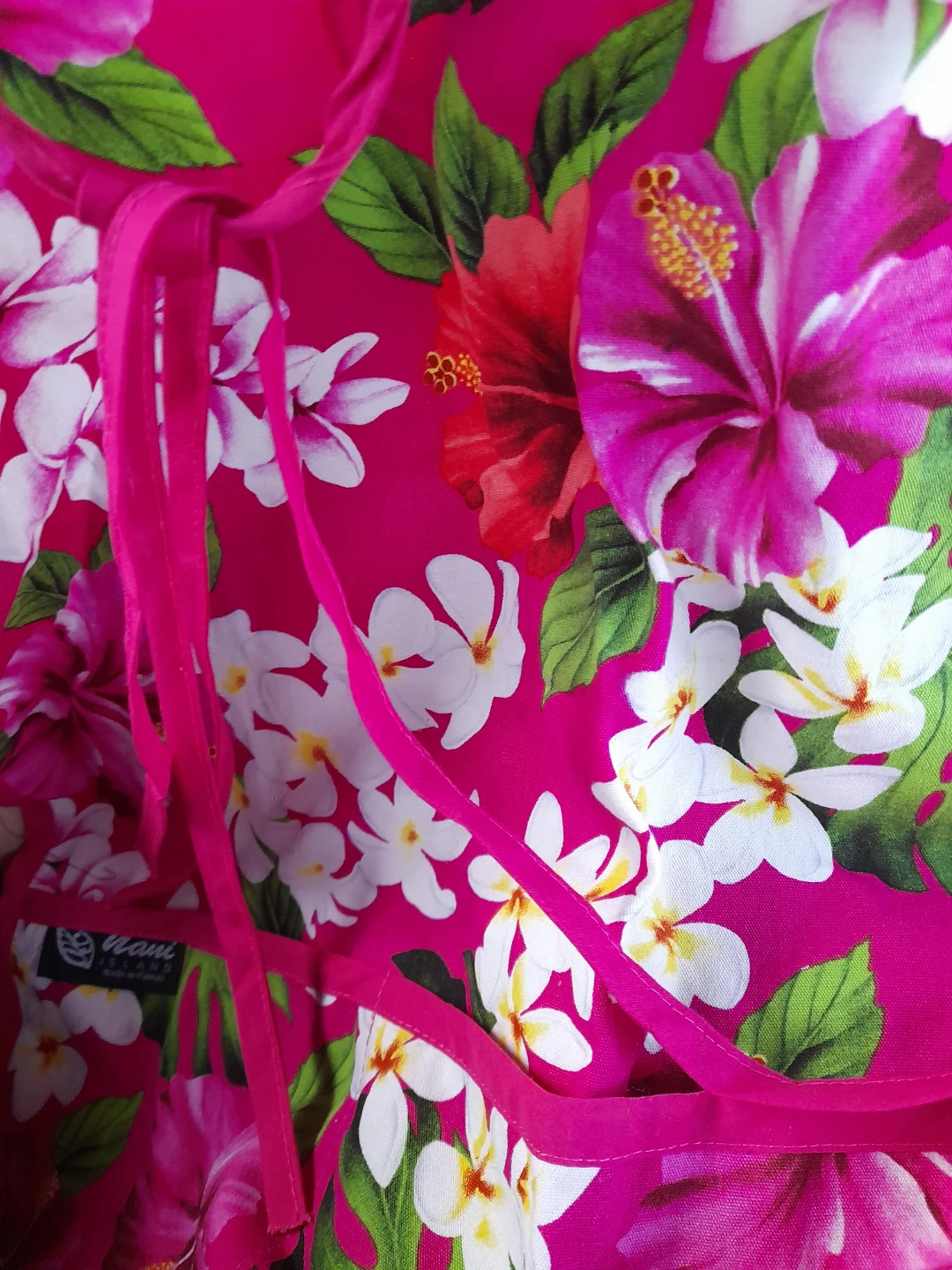 Maui Island Cotton Apron - Pink Floral - photo 2