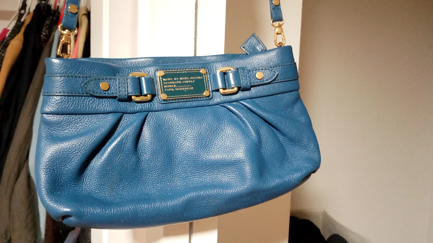 Marc by Marc Jacobs Blue Leather Shoulder Bag
