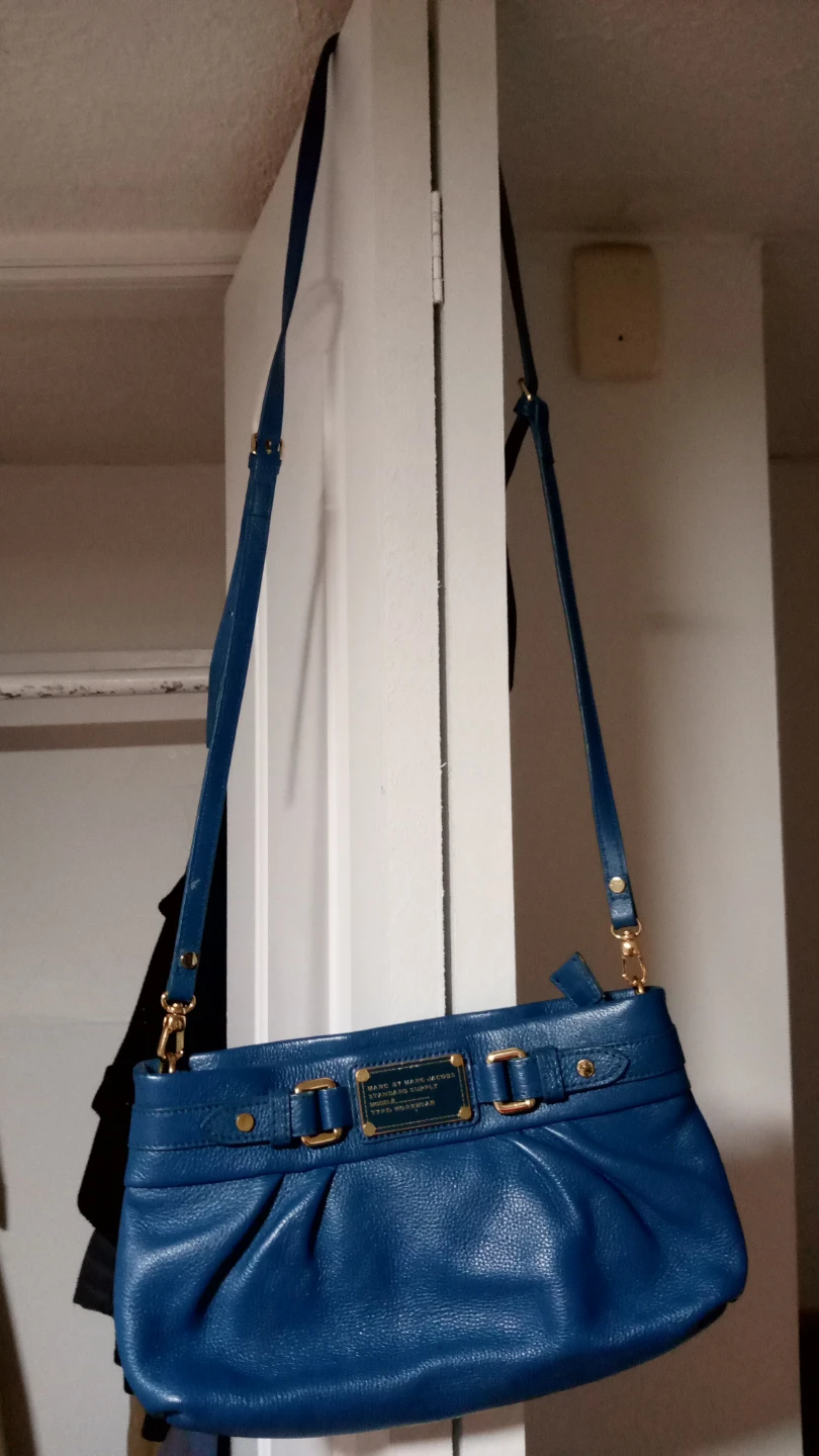 Marc by Marc Jacobs Blue Leather Shoulder Bag - photo 2