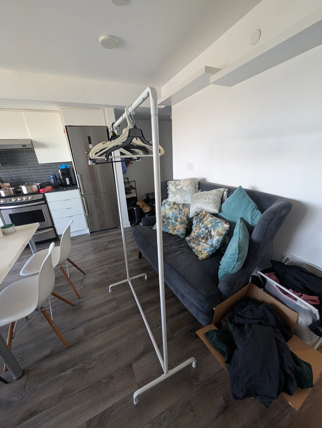 IKEA Hanger White Metal Garment Rack