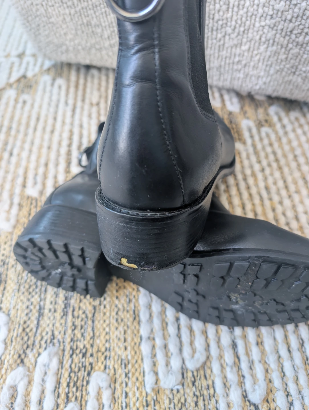 Black Leather Cole Haan Chelsea Boots - photo 5