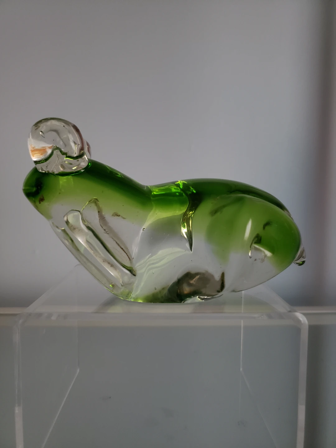 Glass frog figurine - photo 3