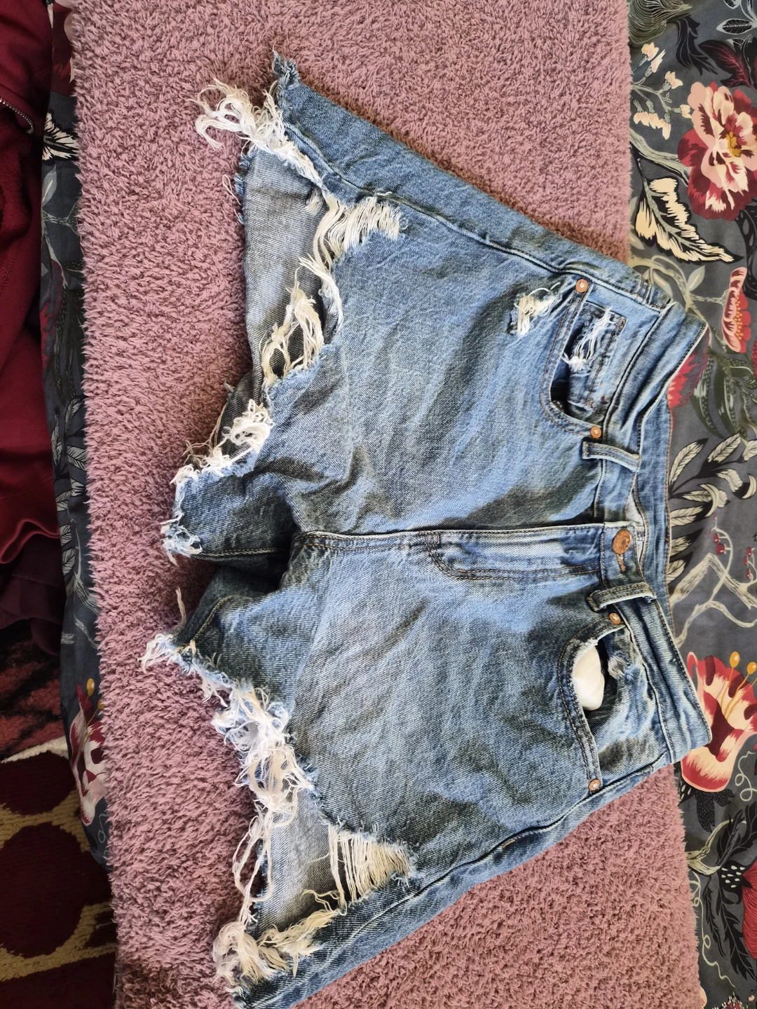 Women's Ripped Denim Shorts