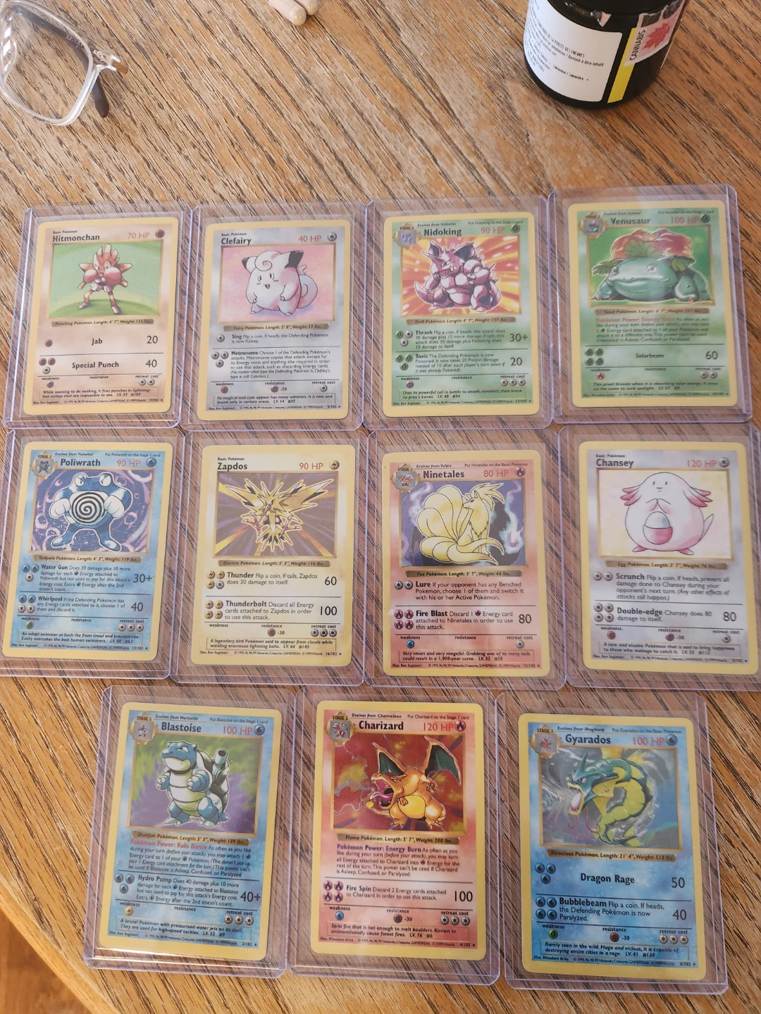 Base set shadowless holos