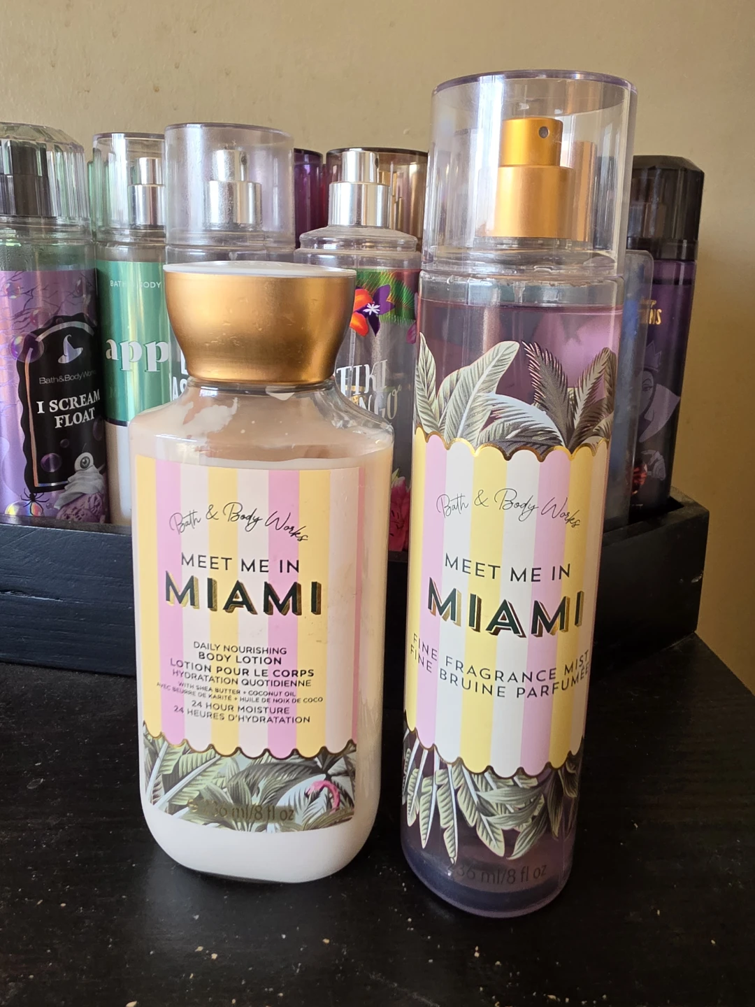 Bath & Body Works Meet Me in Miami Body Lotion and mist.