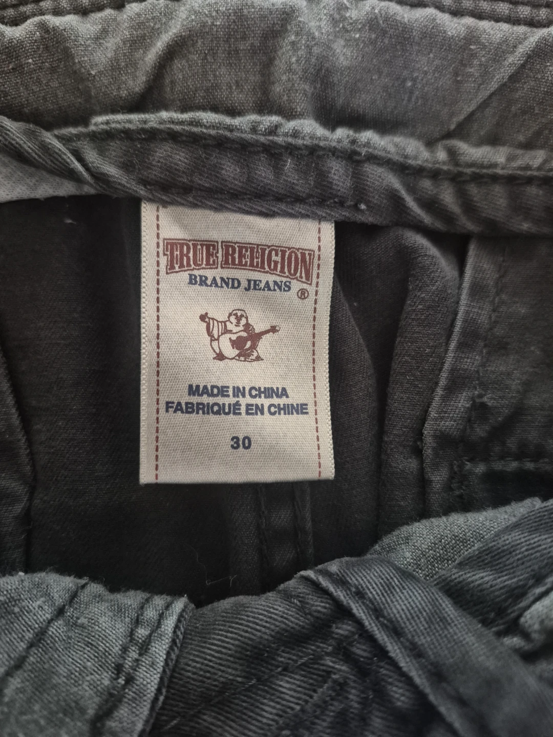 True Religion Men's Size 30 Grey Cargo Pants