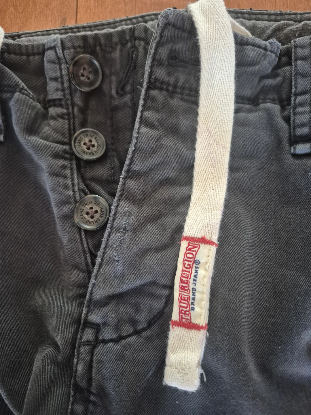 True Religion Men's Size 30 Grey Cargo Pants - photo 2