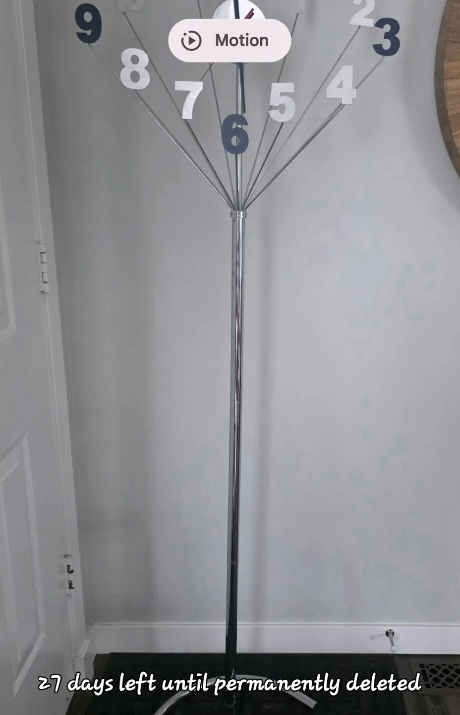 Modern Floor Lamp with Large Numbers