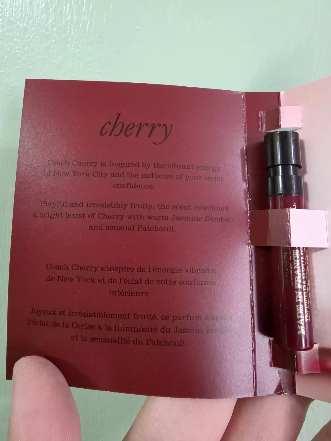 Coach New York Cherry Eau de Parfum Sample - photo 2