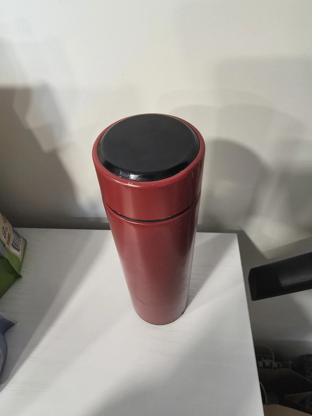 Red stainless steel vacuum mug - photo 2