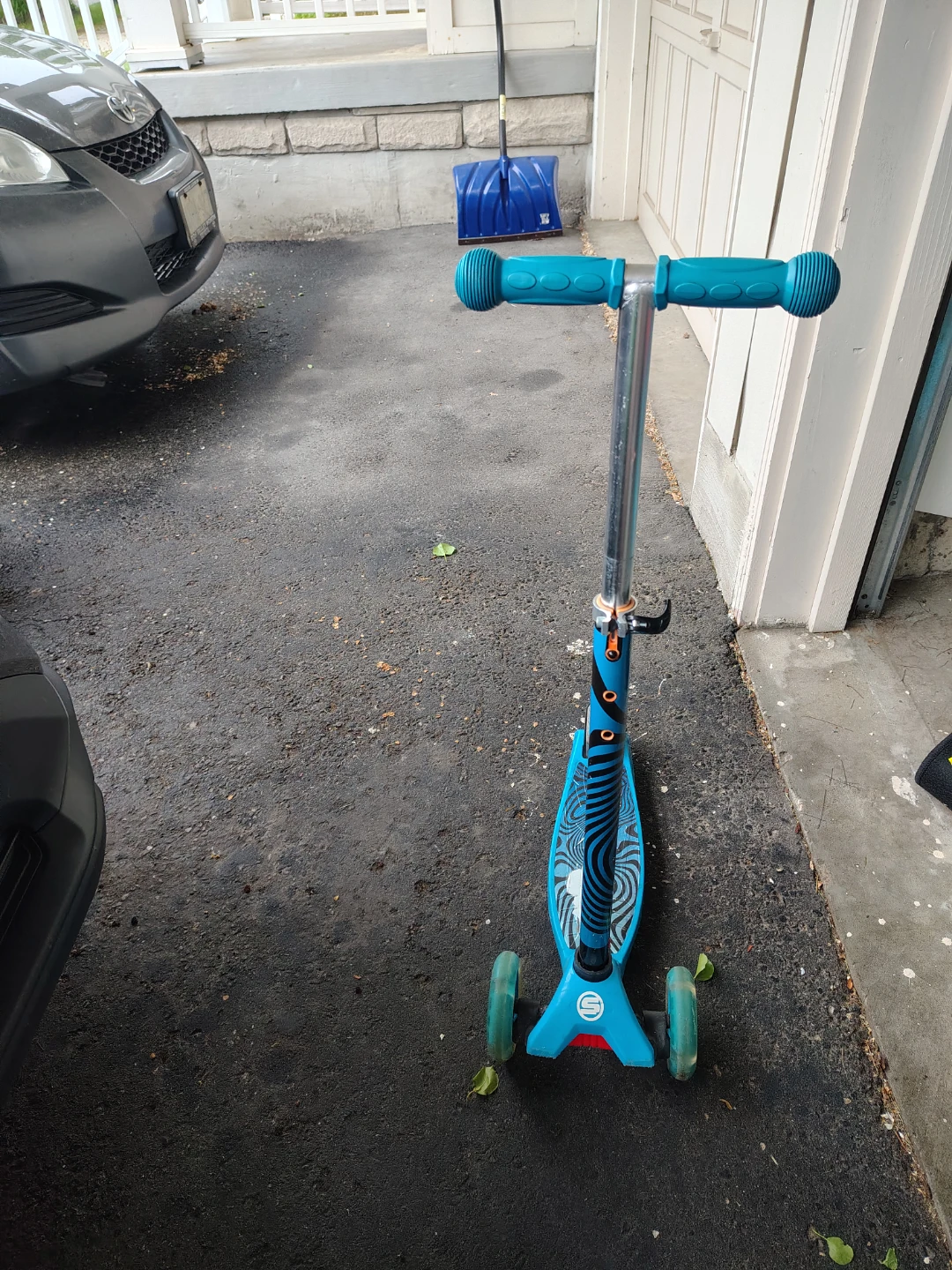 Blue 3-Wheel Scooter