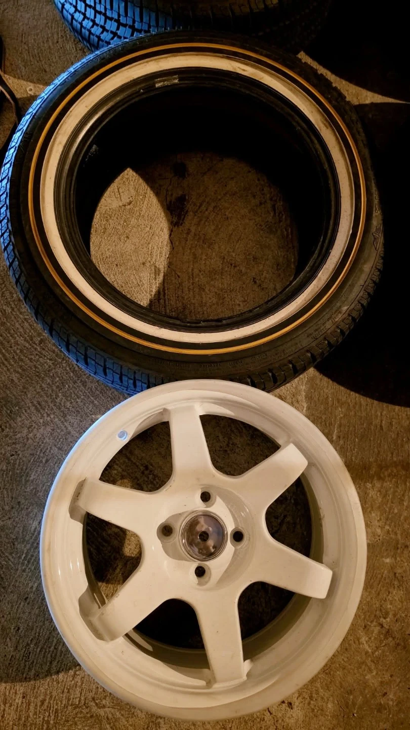 New 15 inch rims wheels 4x100 w. Vogue tires - photo 3
