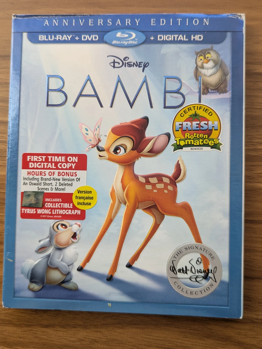 Disney Bambi Anniversary Edition Blu-Ray + DVD + Digital HD