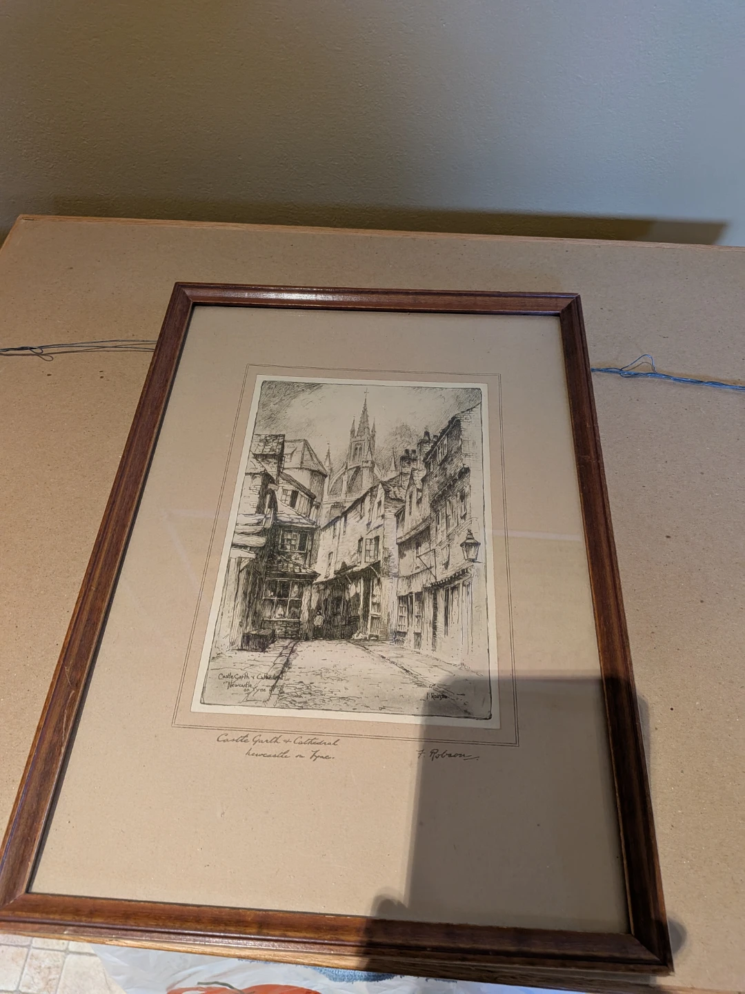 Framed Etching Print - Castle Garth & Cathedral - photo 2