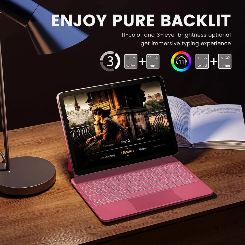 Pink iPad Keyboard Case with Trackpad - photo 4