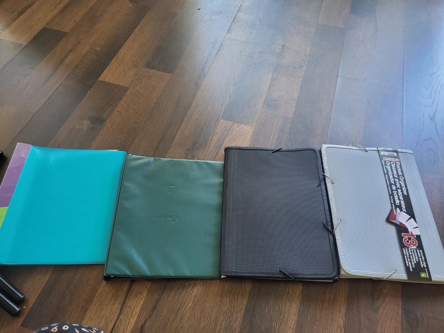 Set of 4 Binders and Expanding File Organizer