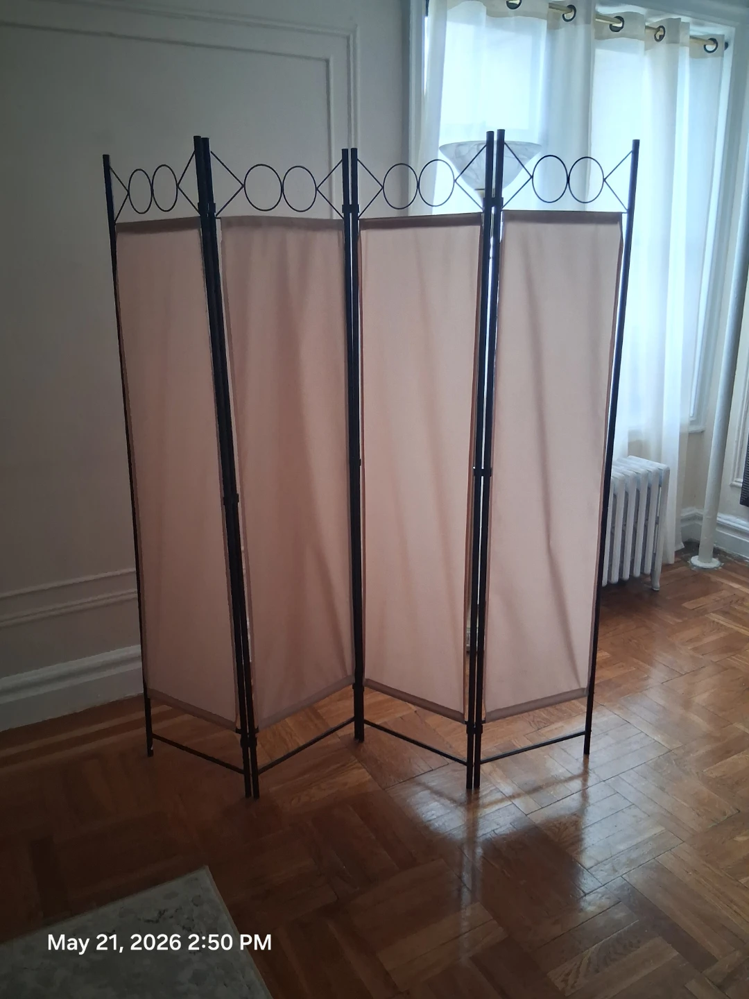 4-Panel Folding Room Divider Screen