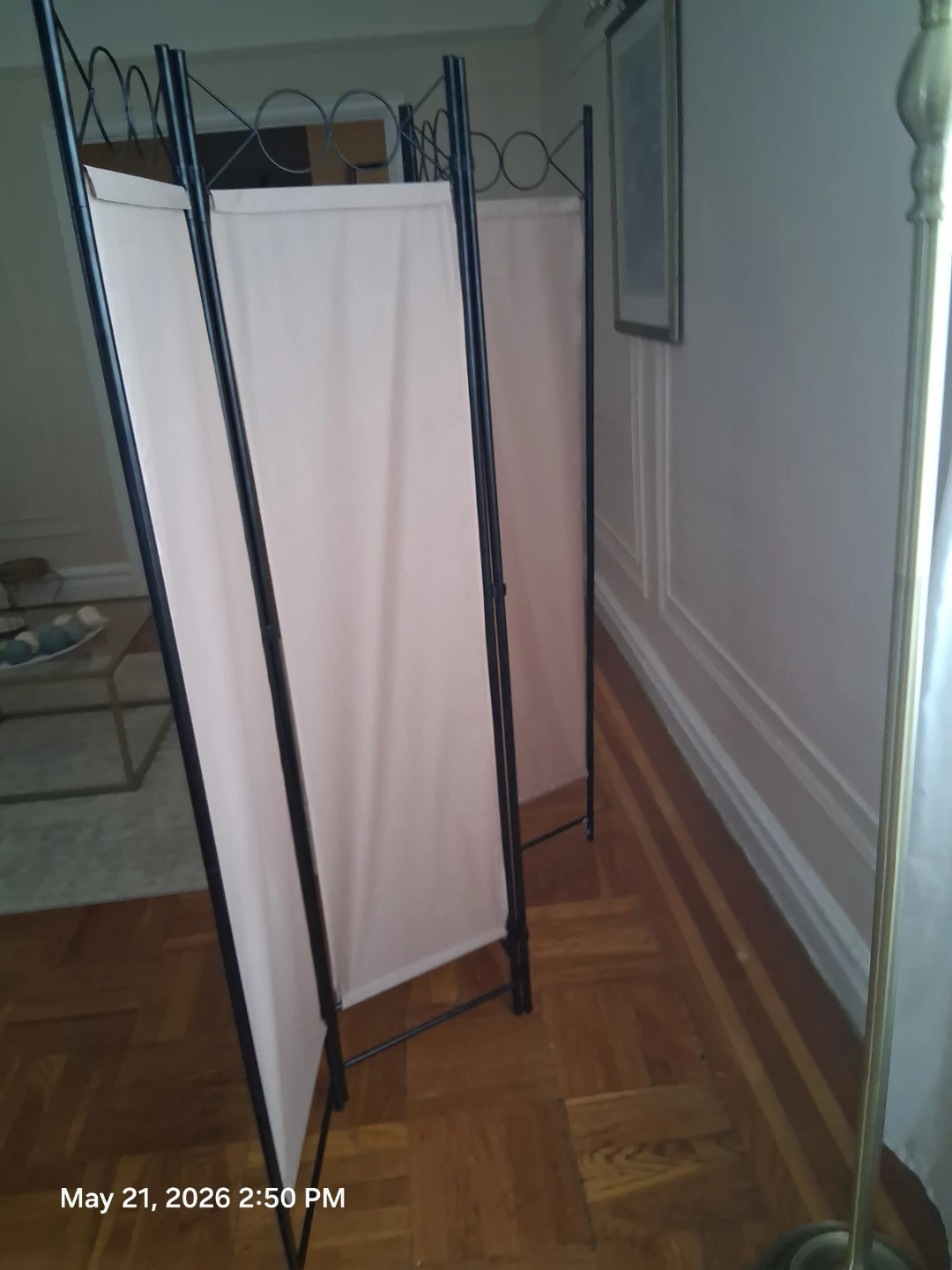 4-Panel Folding Room Divider Screen - photo 4