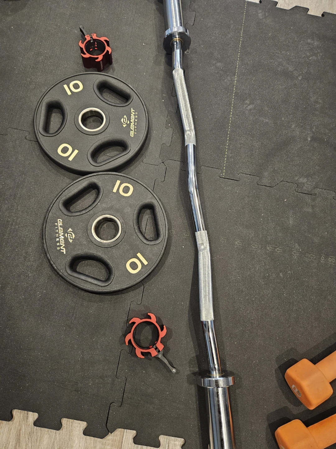 Ez bar and weights lot