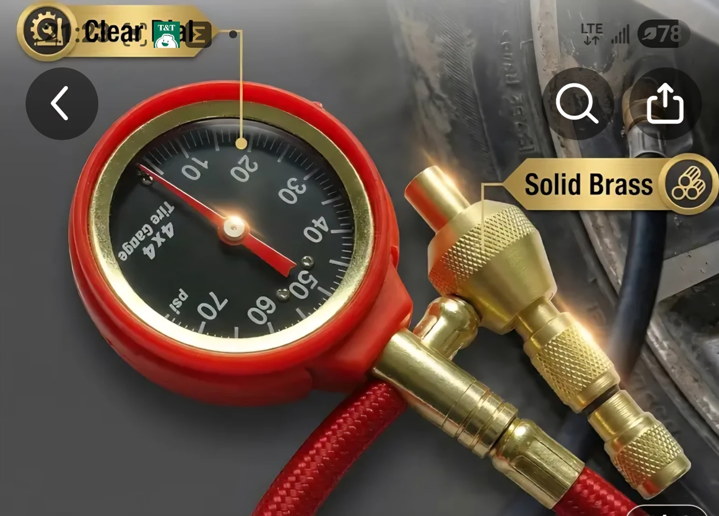 Professional Tire Pressure Gauge- Deflator - photo 2