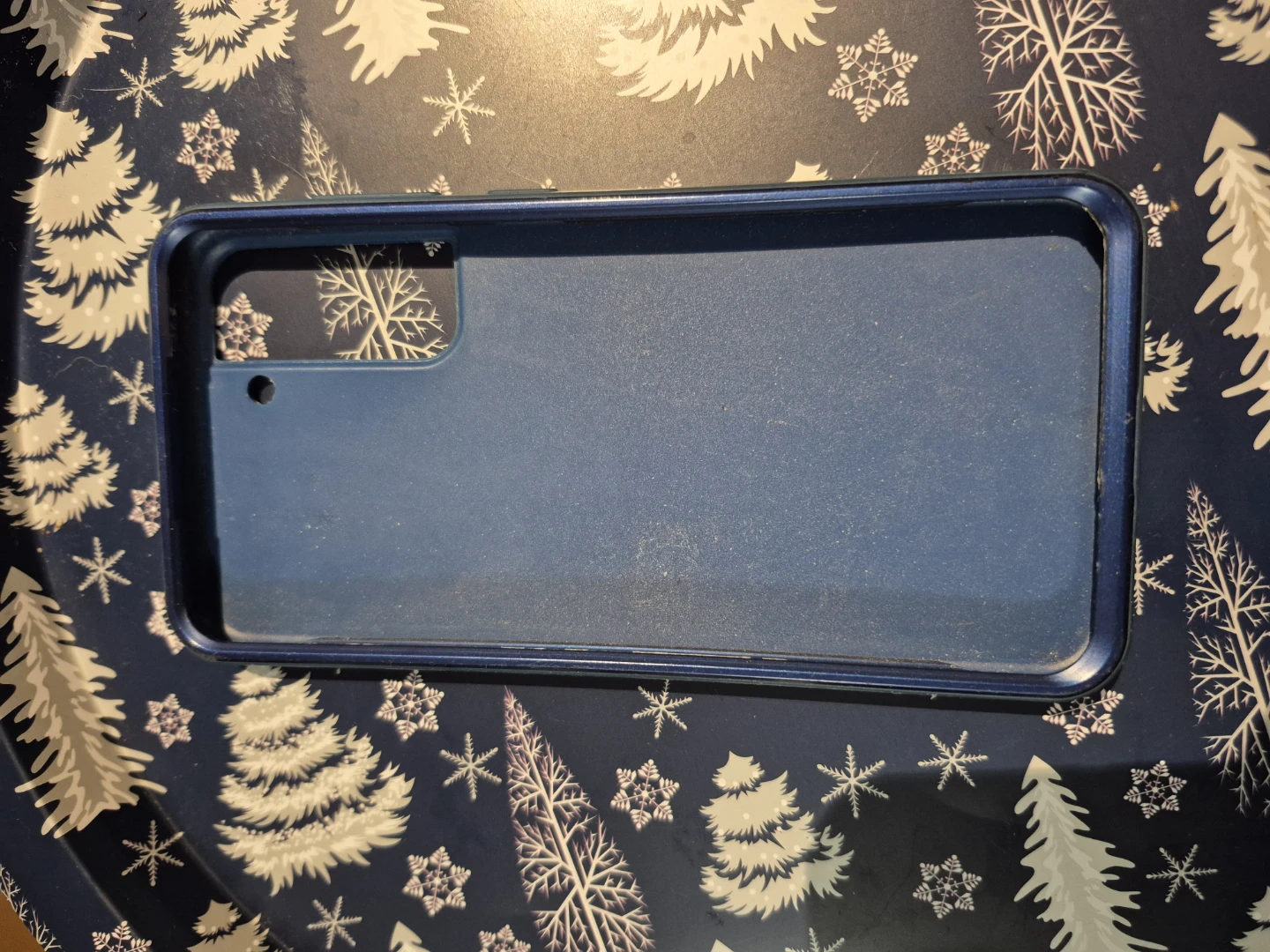 Galaxy Pattern Phone Case with Gold Geometric Accents - photo 2