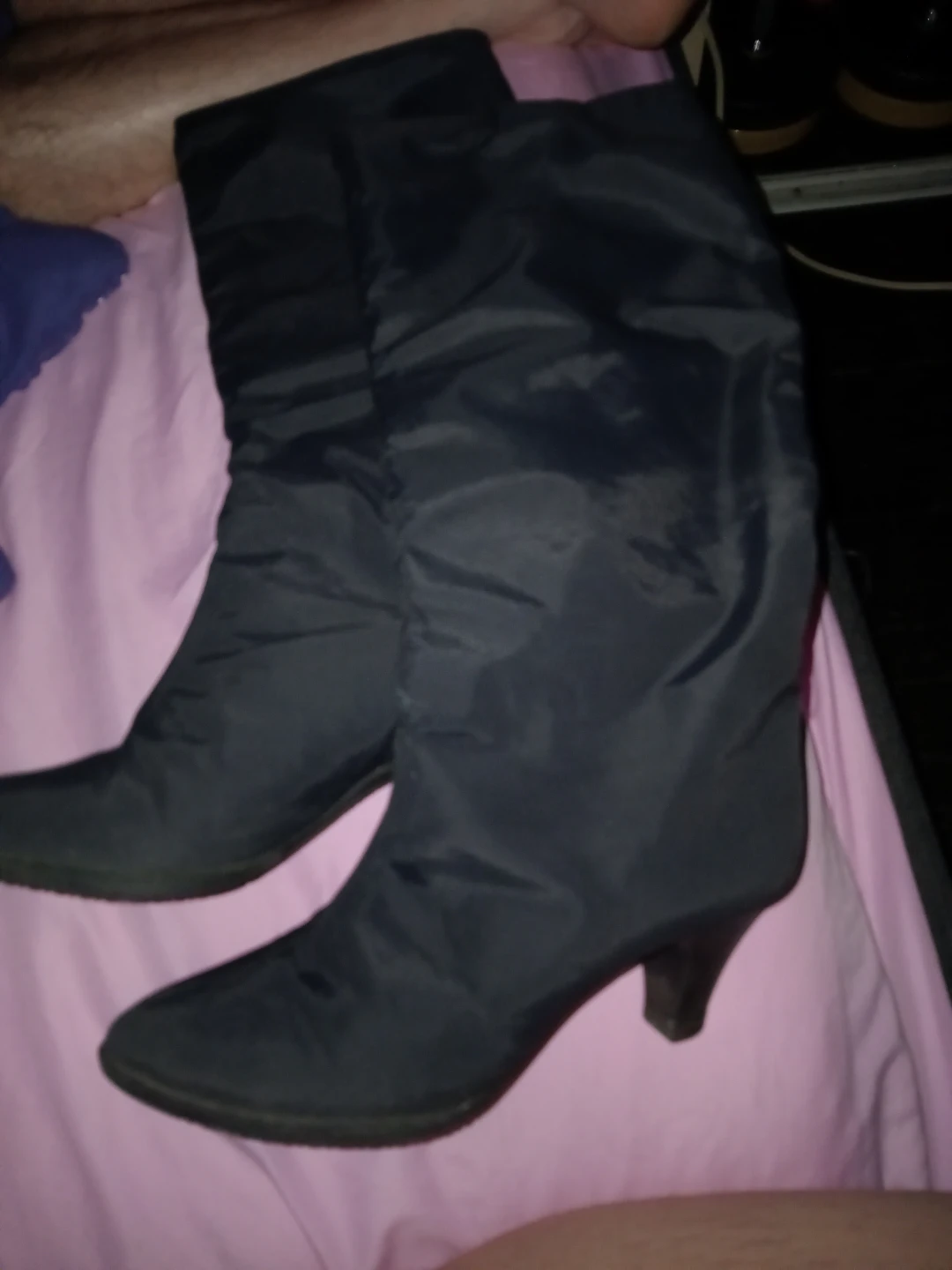 Women's Black Slouch Boots