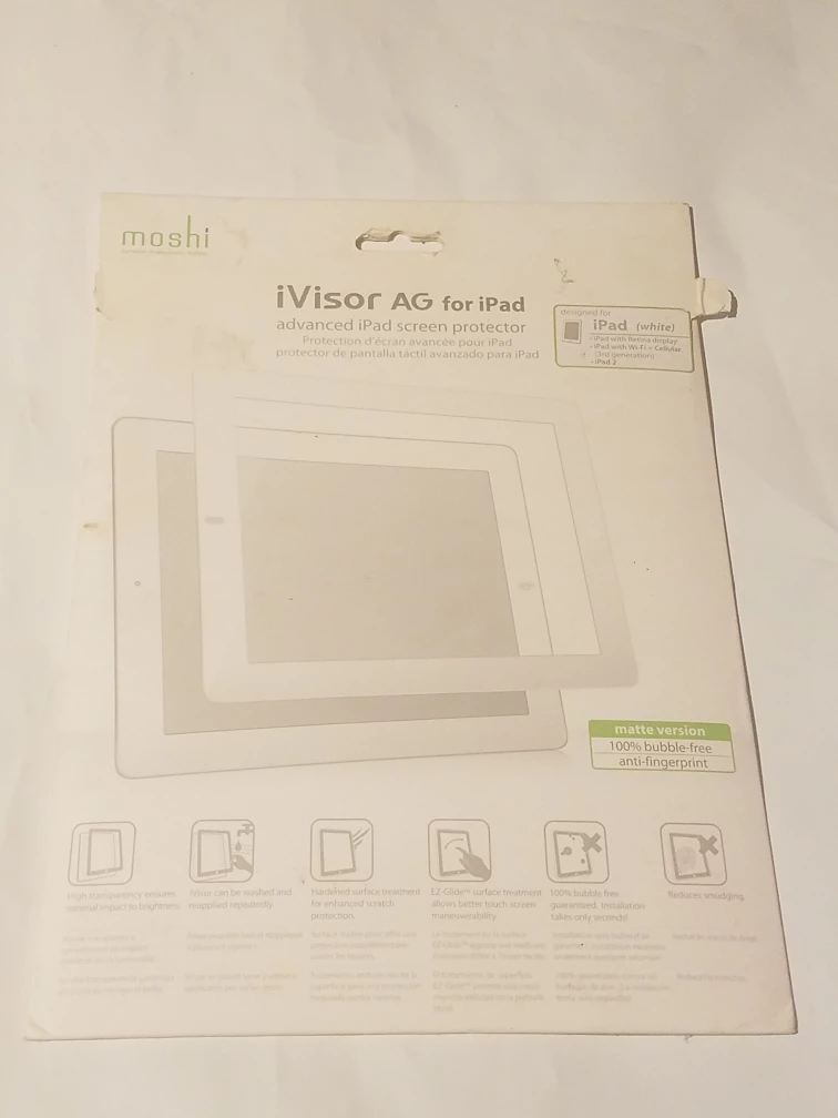 Moshi iVisor AG Screen Protector for iPad (White)